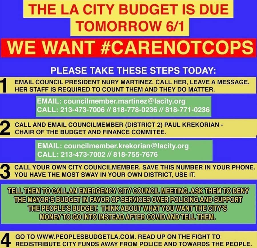 ボニー・ライトのインスタグラム：「LA this is your opportunity to do something. i just emailed our council president, budget chair and council members. i’m now going to call them. i urge you to do that too. TODAY. make noise, flood their inbox. we need a city budget that reflects the needs of the people. the #peoplesbudgetla was created by a coalition of organizations including @blmlosangeles @peoplescitycouncil  follow them for the information! i am just reposting and following their vision and leadership. #blacklivesmatter  @cd6nury i’m going to keep DMing you you too @mayorofla  link in bio for people’s budget info + toolbox」