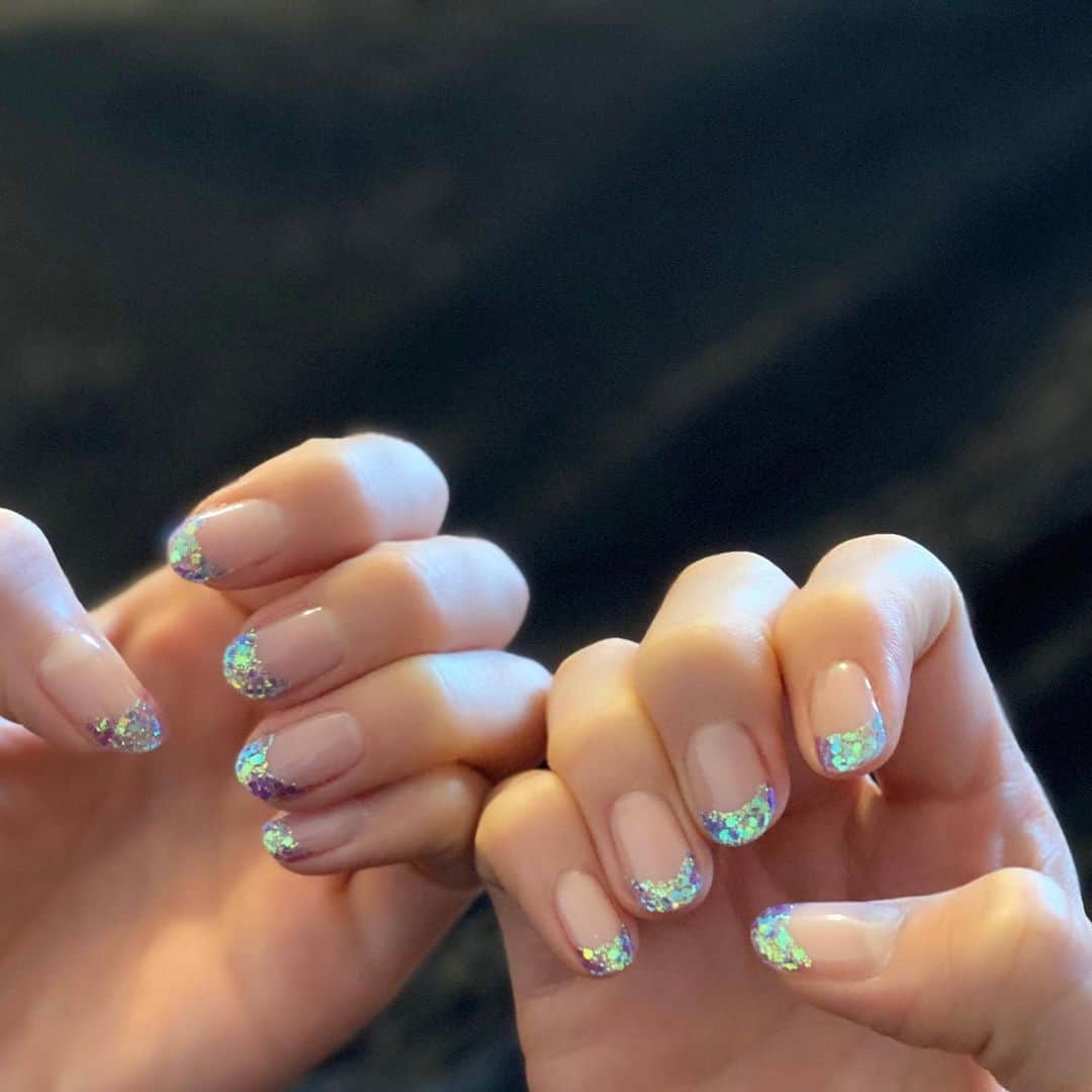 えれなさんのインスタグラム写真 - (えれなInstagram)「セルフジェルネイル💅✨ 紫陽花カラーにしたよ💙💜 #nails  #selfnail  #えれな」6月1日 19時10分 - elena1982312