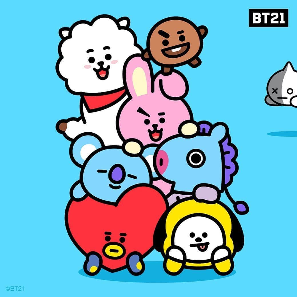 のインスタグラム：「Decorate your masterpieces with BT21 at your back! ❤📸 . #BT21 #KOYA #RJ #SHOOKY #MANG #CHIMMY #TATA #COOKY #VAN #linecamera #lineカメラ #라인카메라」