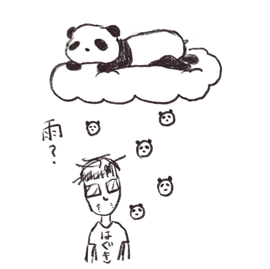 菅波栄純さんのインスタグラム写真 - (菅波栄純Instagram)「雲にのるパンダの赤ちゃん #イラスト #動物」6月1日 12時08分 - eijun_suganami_thebackhorn