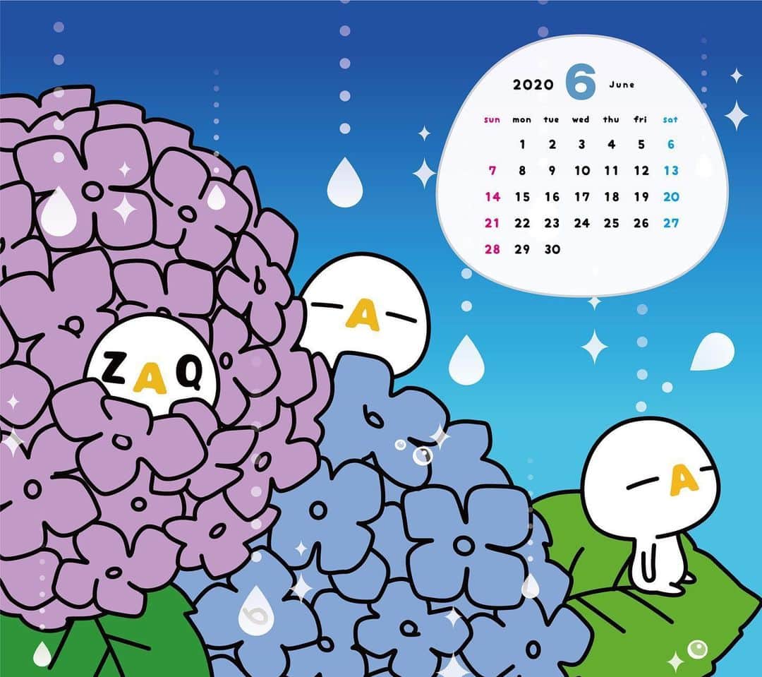 ざっくぅ 公式Instagramさんのインスタグラム写真 - (ざっくぅ 公式InstagramInstagram)「ざっくぅ6月カレンダーつき壁紙が登場❗️ ・ オリジナル壁紙が無料でダウンロードできるよ✨ 毎月新しい壁紙が登場するのでお楽しみに🎶 今月のざっくぅは梅雨を彩る紫陽花でかくれんぼかな❓ ・ 詳しくは、プロフィールから公式サイトへ💛 ・ #ざっくぅ #ざっくぅ大好き #ざっくぅ写真部 #jcom #おうち時間 #カレンダー #紫陽花 #待ち受け画面」6月1日 17時03分 - zaq_official