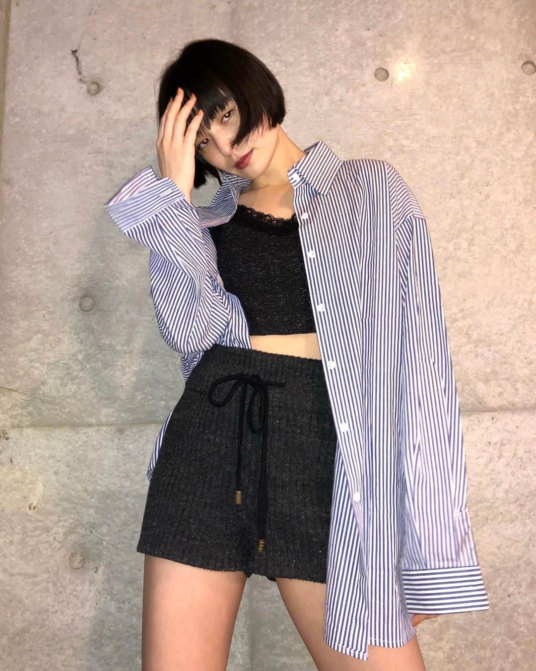 Mikako さんのインスタグラム写真 - (Mikako Instagram)「💙🖤thank you @holidayandholiday_official」6月1日 17時11分 - mikako_faky