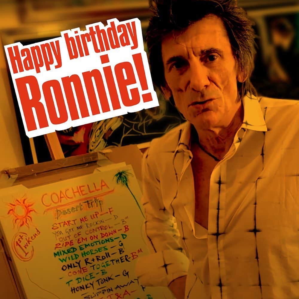 ロン・ウッドさんのインスタグラム写真 - (ロン・ウッドInstagram)「Happy Birthday Ronnie! 🎉🎉」6月1日 17時16分 - ronniewood