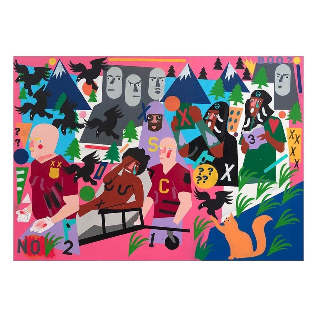 ティーバッグスさんのインスタグラム写真 - (ティーバッグスInstagram)「We believe #BlackLivesMatter and pledge to do more. To start, we’ll be shining a light on black artists we love, whose work inspires social awareness and positive change. The piece above is by Nina Chanel Abney, a contemporary artist and painter who explores themes of racial inequality, social and political injustice, and homophobia through her work. #NinaChanelAbney」6月2日 4時59分 - misa_losangeles