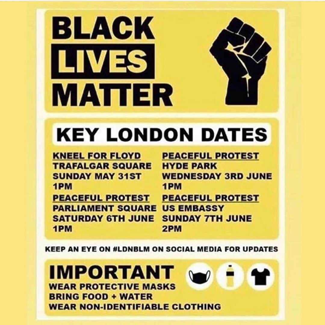 スキ・ウォーターハウスさんのインスタグラム写真 - (スキ・ウォーターハウスInstagram)「There needs to be real repercussions for racism and police brutality. London, SHOW UP. #nojusticenopeace」6月1日 20時25分 - sukiwaterhouse