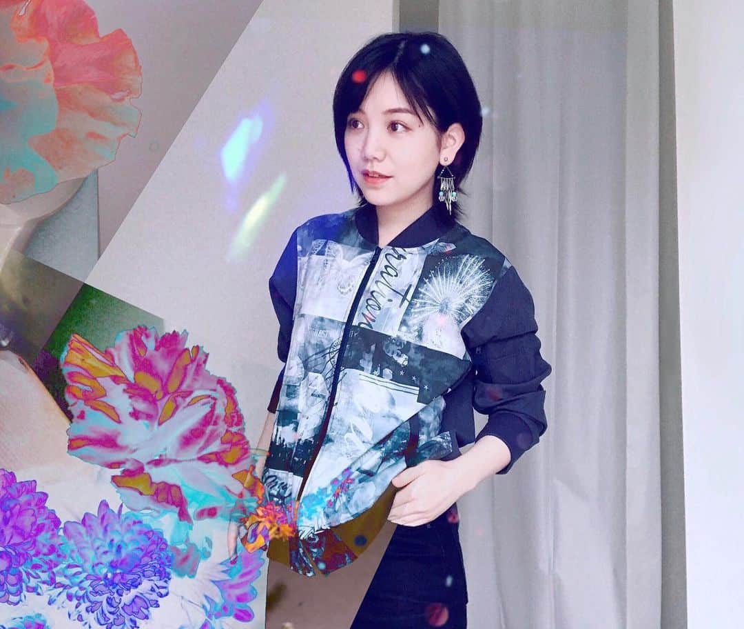 田上真里奈のインスタグラム：「#ootd #二重露光」