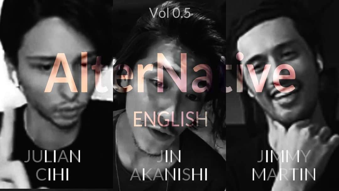 ジュリアン・スィーヒのインスタグラム：「AlterNative English ~Vol. 0.5~  Youtube Channel:「No Good TV 」 ▶️https://youtu.be/wVfELbswQY0  @jinstagram_official @jimmy_martini  #AlterNativeEnglish #NoGoodTV」