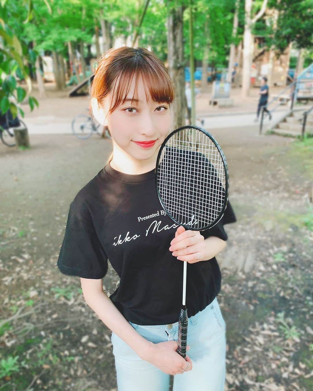 瀬名ひなのさんのインスタグラム写真 - (瀬名ひなのInstagram)「公園でバドミントンしてきた🏸 #ikkomasuda組 #お気に入り #今日からダイエット」6月1日 22時39分 - hinan0n