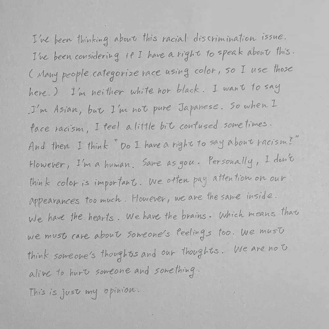 佐生雪のインスタグラム：「A little thought.」