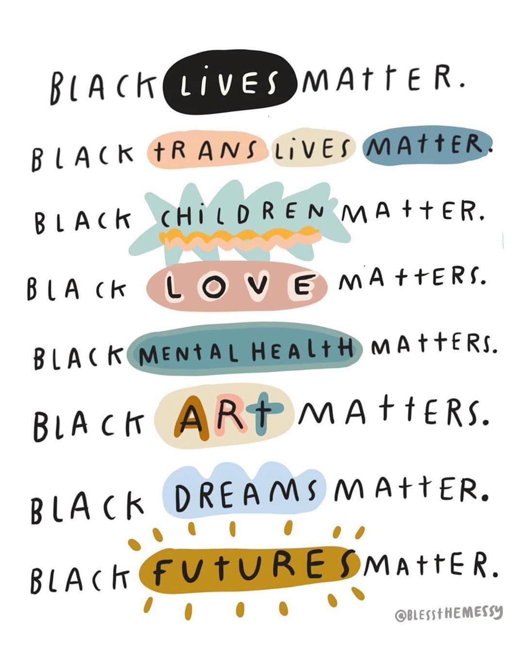 クリスティン・チェノウェスさんのインスタグラム写真 - (クリスティン・チェノウェスInstagram)「All lives CAN’T matter until Black Lives matter. I’ve put a link to resources of places to donate, petitions to sign, educational materials to read & watch, and more in my bio/story. I am taking the time to educate myself on how to be a better ally, please do the same. I’m sending all of my love. 🎨: @blessthemessy」6月2日 0時56分 - kchenoweth