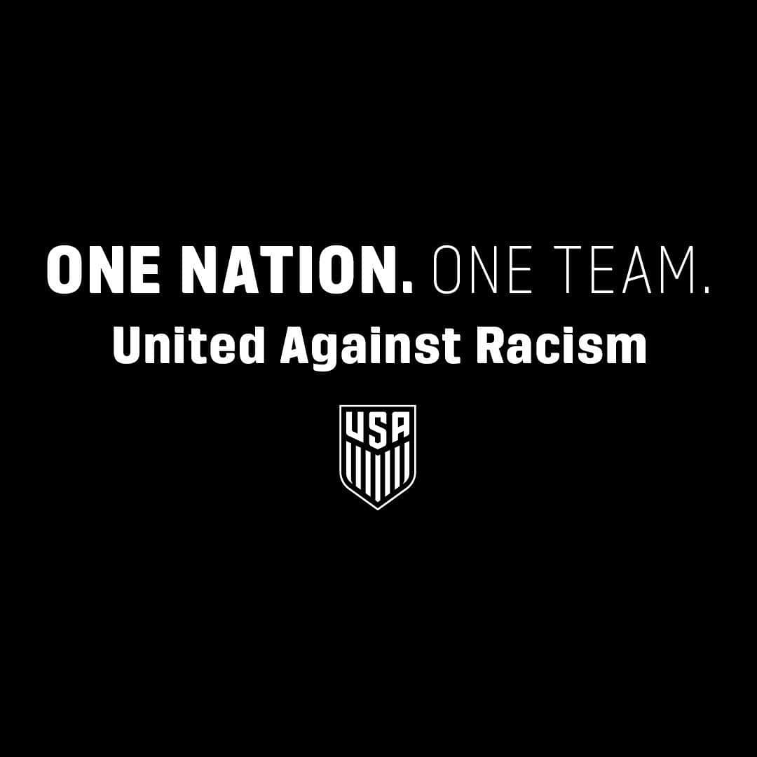 サッカー アメリカ代表チームさんのインスタグラム写真 - (サッカー アメリカ代表チームInstagram)「#UnitedAgainstRacism」6月2日 2時20分 - usmnt