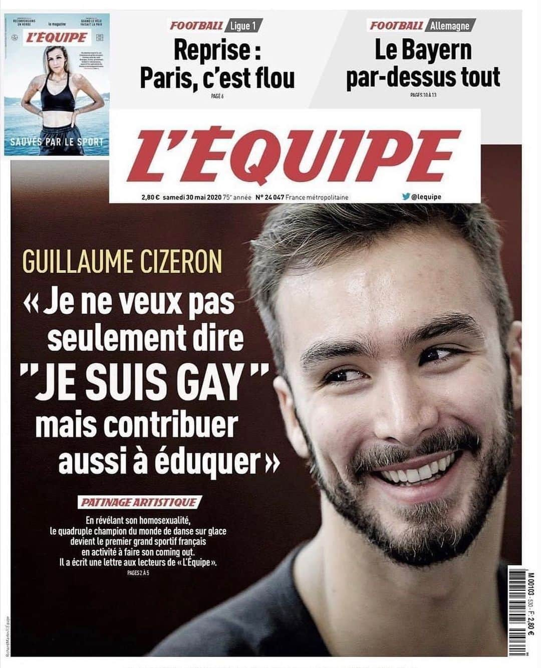 ガブリエラ・パパダキスのインスタグラム：「Fière. 👏 @guillaume_cizeron」