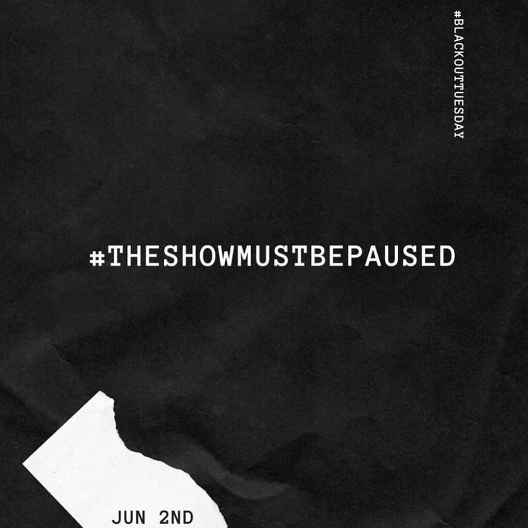 パオラ・ポーリンのインスタグラム：「Standing up for human rights, justice and equality #blackouttuesday #thisshowmustbepaused  #justiceforgeorgefloyd」