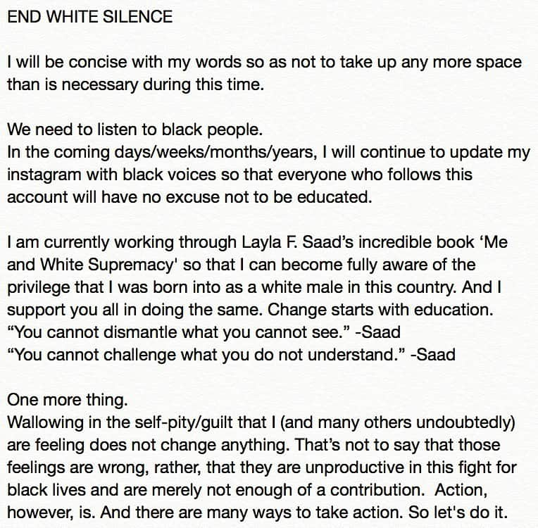 コーリー・フォーゲルマニスさんのインスタグラム写真 - (コーリー・フォーゲルマニスInstagram)「Protests in LA were cancelled today. If protests in your area have been cancelled (in an effort to protect lives) or if you just aren’t able to protest, I encourage taking time today to read, learn/unlearn and reflect. Then take that knowledge out into the world. Petitions need to be signed, bail-relief funds need donations, and individuals need to be voted into office that will protect black lives.  There is a link to a google doc in my bio that has a plethora of resources.  #justiceforgeorgefloyd #blacklivesmatter  #endwhitesilence」6月2日 7時01分 - coreyfogelmanis