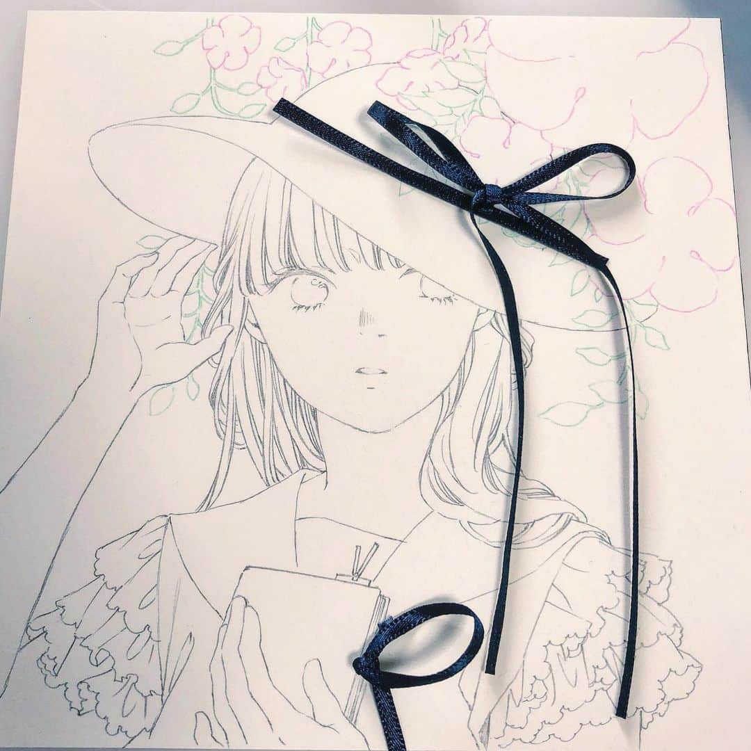 友風子/yufushiさんのインスタグラム写真 - (友風子/yufushiInstagram)「ノウゼンカズラ  2年前の原画展で販売したイラストです。リボンをあしらうのが楽しかったなー🎀 またミニ原画描きたいです  #illustration #watercolor #イラスト #水彩」6月2日 22時44分 - uko_yufushi