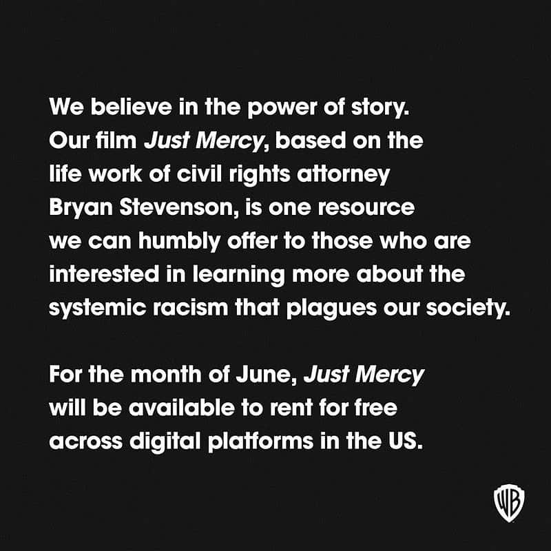 Warner Bros. Picturesさんのインスタグラム写真 - (Warner Bros. PicturesInstagram)「Repost from @justmercyfilm |For more information visit www.justmercyfilm.com  @eji_org」6月2日 15時57分 - wbpictures