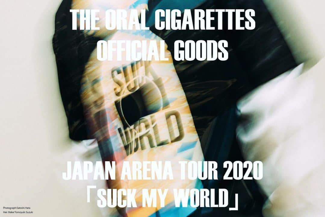 THE ORAL CIGARETTES のインスタグラム：「JAPAN ARENA TOUR 2020「SUCK MY WORLD」のグッズ着用写真を公開しました！  OFFICIAL WEB SHOPの通販は下記開始となりますので、ぜひご利用ください！ FC会員先行：6/2 19:00〜6/3 23:59 一般発売：6/4 19:00〜」