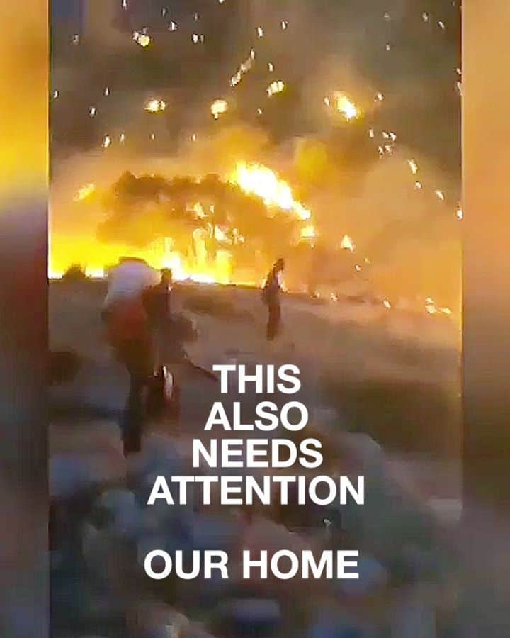 アラン・ディクソンのインスタグラム：「Iran is now on fire 🔥 so many countries are going on fire these days. I wonder 🤔 #climatechange @iran_ngo  #آتش  #آتش_سوزی  #محیط_زیست_ایران  #محیط_زیست  #جنگل  #حیات_وحش  #حیوانات  #مجمع_فعالان_زیست_محیطی  #زاگرس #جنگل #آتش #آتشسوزی #آتشسوزی_زاگرس #آتش_سوزی_زاگرس #zagros #fire #اخبار # کرونا  #ویروس_کرونا #nasa #ناسا#forestfire」