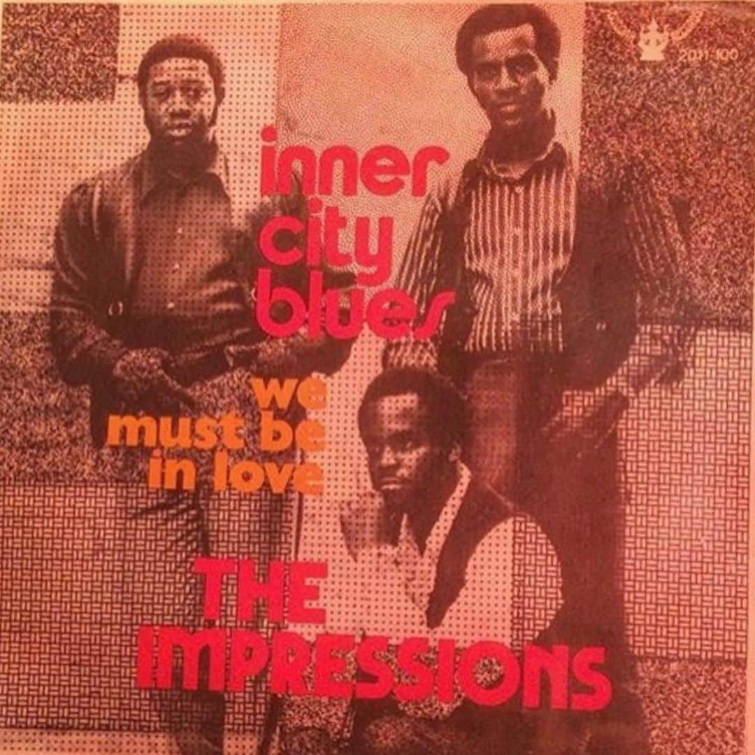 MUROさんのインスタグラム写真 - (MUROInstagram)「Inner City Blues / The Impressions #1971 #buddahrecords  #theimpressions #curtismayfield  #innercityblues  #wemustbeinlove」6月2日 19時19分 - dj_muro