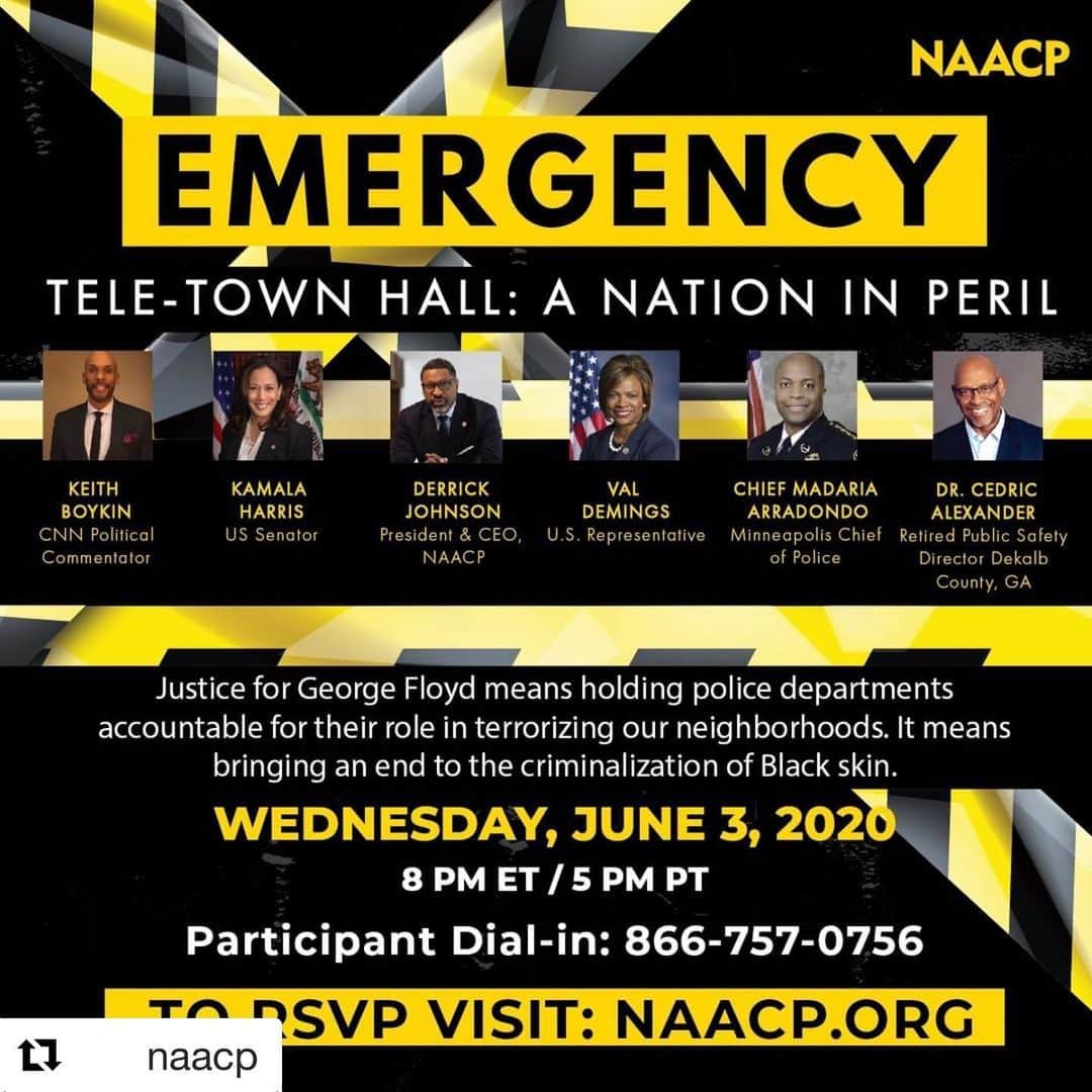エリザベス・パーキンスさんのインスタグラム写真 - (エリザベス・パーキンスInstagram)「#Repost @naacp ・・・ This Wednesday, June 3rd, join us for a tele-town-hall to discuss the current state of #BlackAmerica, #JusticeForGeorgeFloyd, and the inhumane treatment of black bodies by police across the nation.  RSVP: https://naacp.org/a-nation-in-peril/」6月3日 8時31分 - elizabethperkins
