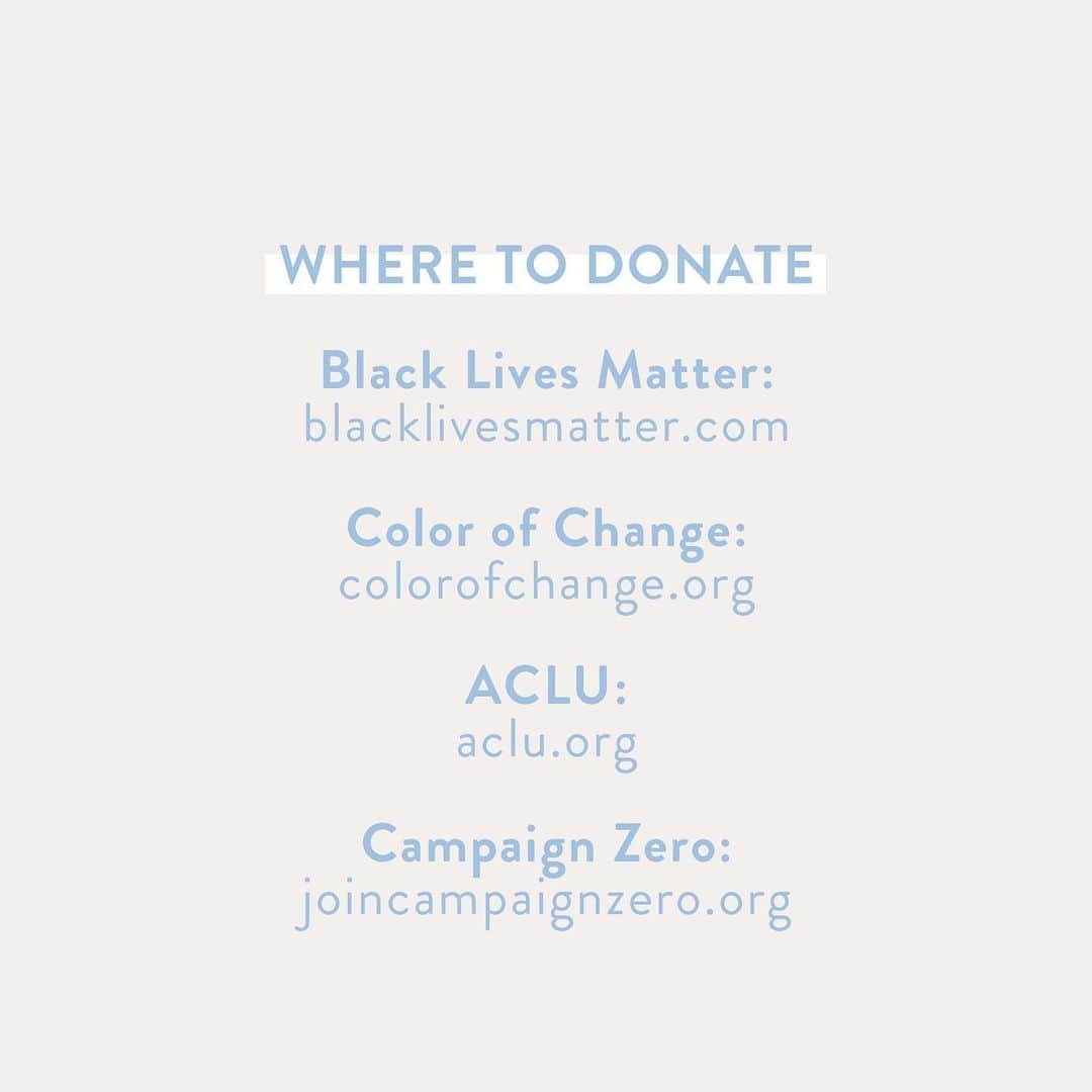 ローレン・コンラッドのインスタグラム：「My team and I have put together a list of organizations you can donate to, people to follow, petitions to sign, and educational resources we’ve found helpful. If you have additional resources that you would like to share, please leave them in the comments. More to come.🖤」