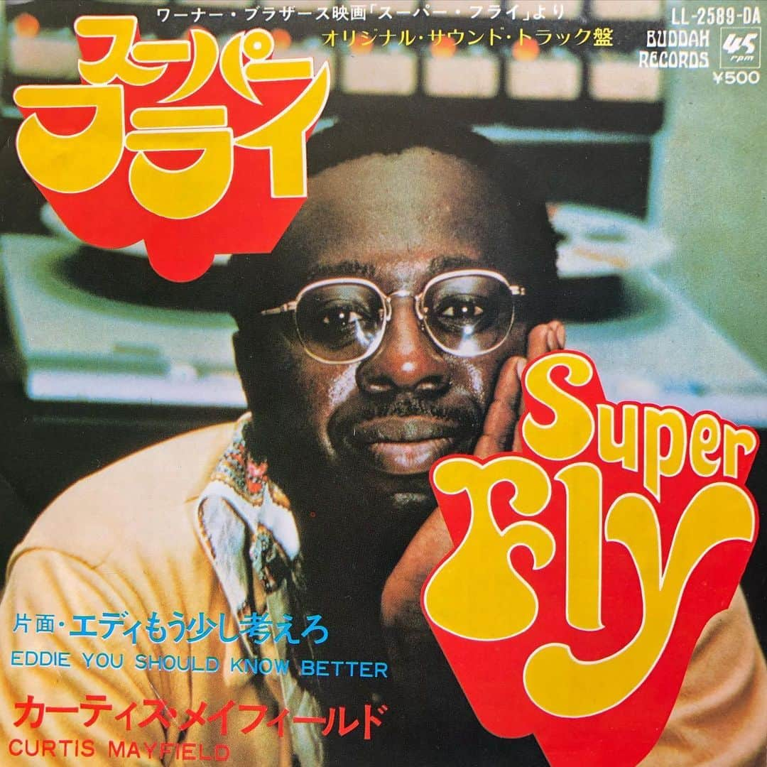 MUROさんのインスタグラム写真 - (MUROInstagram)「スーパーフライ #1972 #buddharecords  #originalsoundtrack  #superfly  #スーパーフライ  #curtismayfield」6月3日 9時05分 - dj_muro