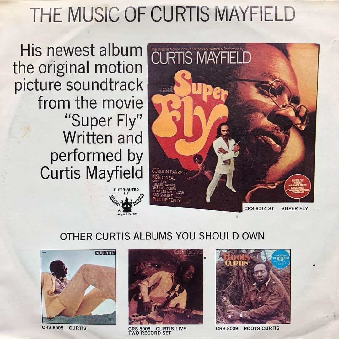 MUROさんのインスタグラム写真 - (MUROInstagram)「スーパーフライ #1972 #buddharecords  #originalsoundtrack  #superfly  #スーパーフライ  #curtismayfield」6月3日 9時05分 - dj_muro