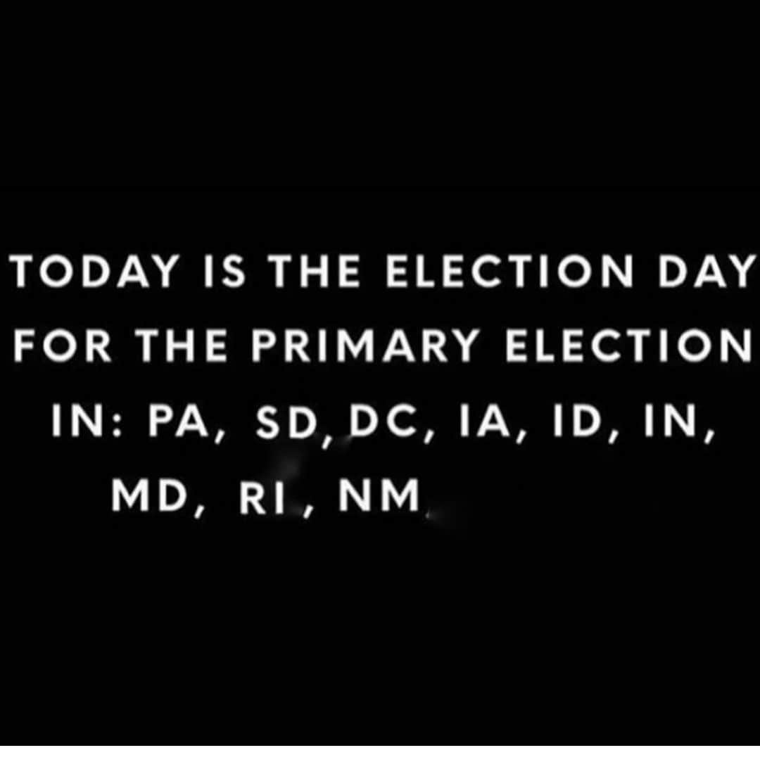 ブラッド・ゴレスキーのインスタグラム：「Please VOTE in the primary elections today if you live in one of these states! It’s so important!! ***MONTANA is today TOO!!」