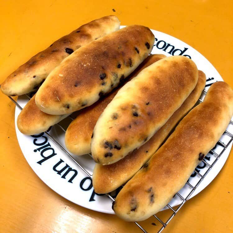 兵頭彰のインスタグラム：「本日は石川選手リクエスト、スティックチョコパンをこしらえました✨ 明日お裾分けしようと思います🥖 #bjw  #大日本プロレス #大日道場飯」