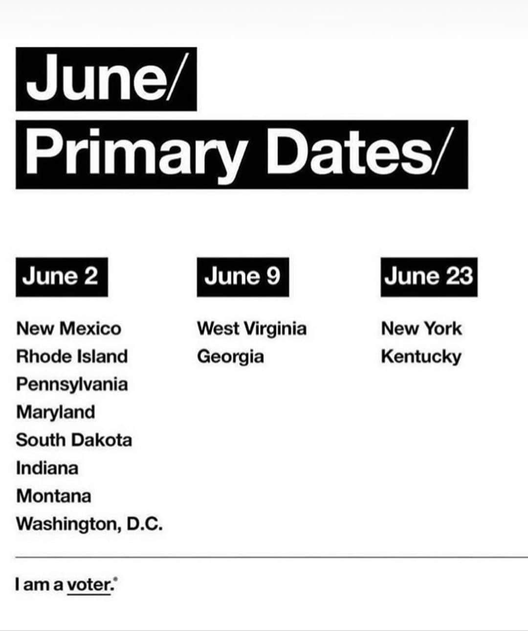 ダニエル・ポランコさんのインスタグラム写真 - (ダニエル・ポランコInstagram)「Indiana, New Mexico, Maryland, Pennsylvania, Iowa, South Dakota, Montana, Rhode Island, DC Change Comes with Numbers.  I’m actually over the fact that I fell for this blackout when I had 0 clue of where the source was from.  Let that be the first and last time I follow a trend that go against the fight!  Don’t pressure people to post anything...let people show you who they really are with their action. Enough is Enough with the senseless fighting.  YOU WANT CHANGE? VOTE YOU WANT FAIRNESS? VOTE YOU WANT RIGHTS? VOTE  YOU WANT PEACE? VOTE」6月3日 2時34分 - dannip18