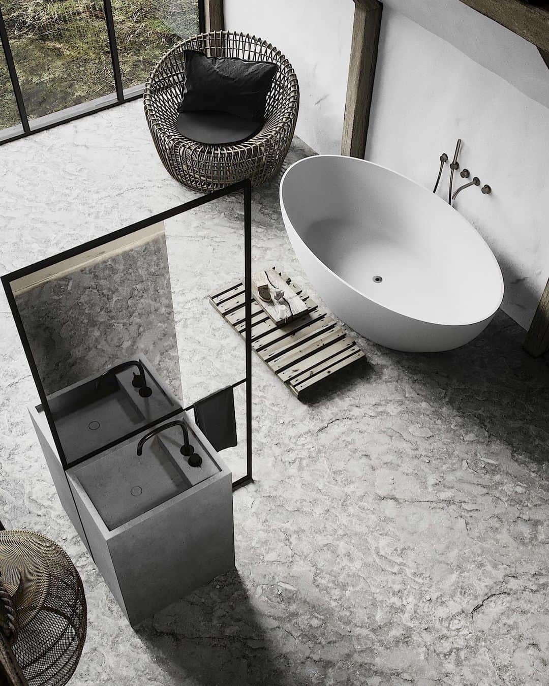 Architecture - Housesさんのインスタグラム写真 - (Architecture - HousesInstagram)「Lovely farmhouse design by @cocoonbathroom. with stand-up bath and black bathroom accessories  from the Piet Boon collection by COCOON. 📷Follow them for more inspiration 👉 @cocoonbathroom . . . #bathroom #bathroomgoals #bathroomdesign #design #designer #decor #luxurybathroom #decoration #details #projecto #project #decoracion #interior #home #decor #bathtime #roomdecor #bedroom #interiordesign #modern #homedecor #homes #farmhouse」6月3日 3時15分 - _archidesignhome_
