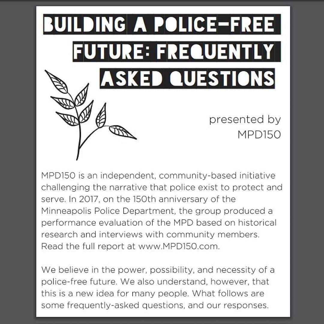 Kelly McCrearyさんのインスタグラム写真 - (Kelly McCrearyInstagram)「For those who are curious about what it means to #defundthepolice, here is an excellent explainer by @mpd_150 . Please take the time to read all the way through before posting reactions in the comments. This is about strengthening communities and keeping people safe. 🙏🏾」6月3日 3時53分 - seekellymccreary