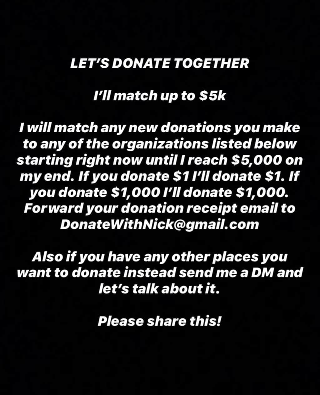 Dark Wavesのインスタグラム：「🔥🔥UPDATE🔥🔥 ....you all donated $7,074.54 (with my matched donation that comes out to $14,149.08) in just a few hours. I’m gonna stop my matched donation there for now but please continue to donate on your own. Thanks 🙌🏼 @womenofwattsandbeyond @colorofchange @naacp_ldf @mvmnt4blklives @marshallproj」