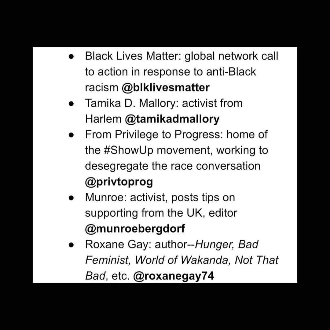 アリエル・ウィンターさんのインスタグラム写真 - (アリエル・ウィンターInstagram)「**SWIPE** Until June 7th I’ll be muting my page to highlight silenced voices. While the main picture is black, please swipe for a list of black creators to support and follow. In my bio, there’s a link to a doc put together by @sarahgilman18 that features links to donate, people to support and help educate you if need be (I’ve put them in a pic on my post) and ways to find black owned businesses in your area ❤️ I understand that I’ll never understand, but I will stand with my black brothers and sisters. I will fight for you. IT’S TIME FOR LOVE, EQUALITY, EMPATHY, PEACE, EDUCATION, ACCEPTANCE. Let’s create change. I love you all.  Please also follow the @naacp ❤️ #BLACKOUTTUESDAY #TheShowMustBePaused #amplifymelanatedvoices」6月3日 6時22分 - arielwinter
