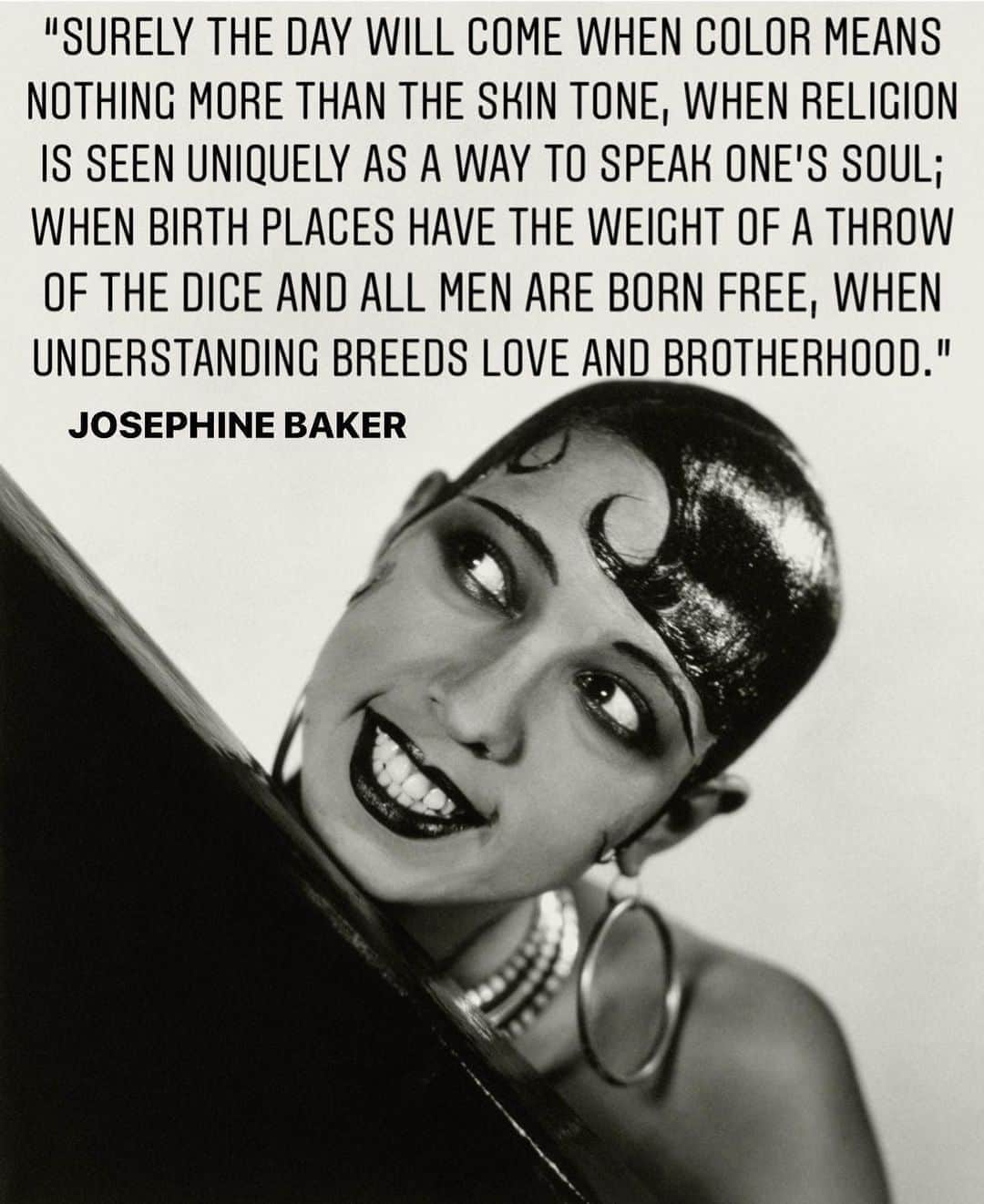 のインスタグラム：「✨Happy Birthday Josephine Baker✨ Fabulous dancer and entertainer, but was also a French Resistance agent and civil rights activist.」