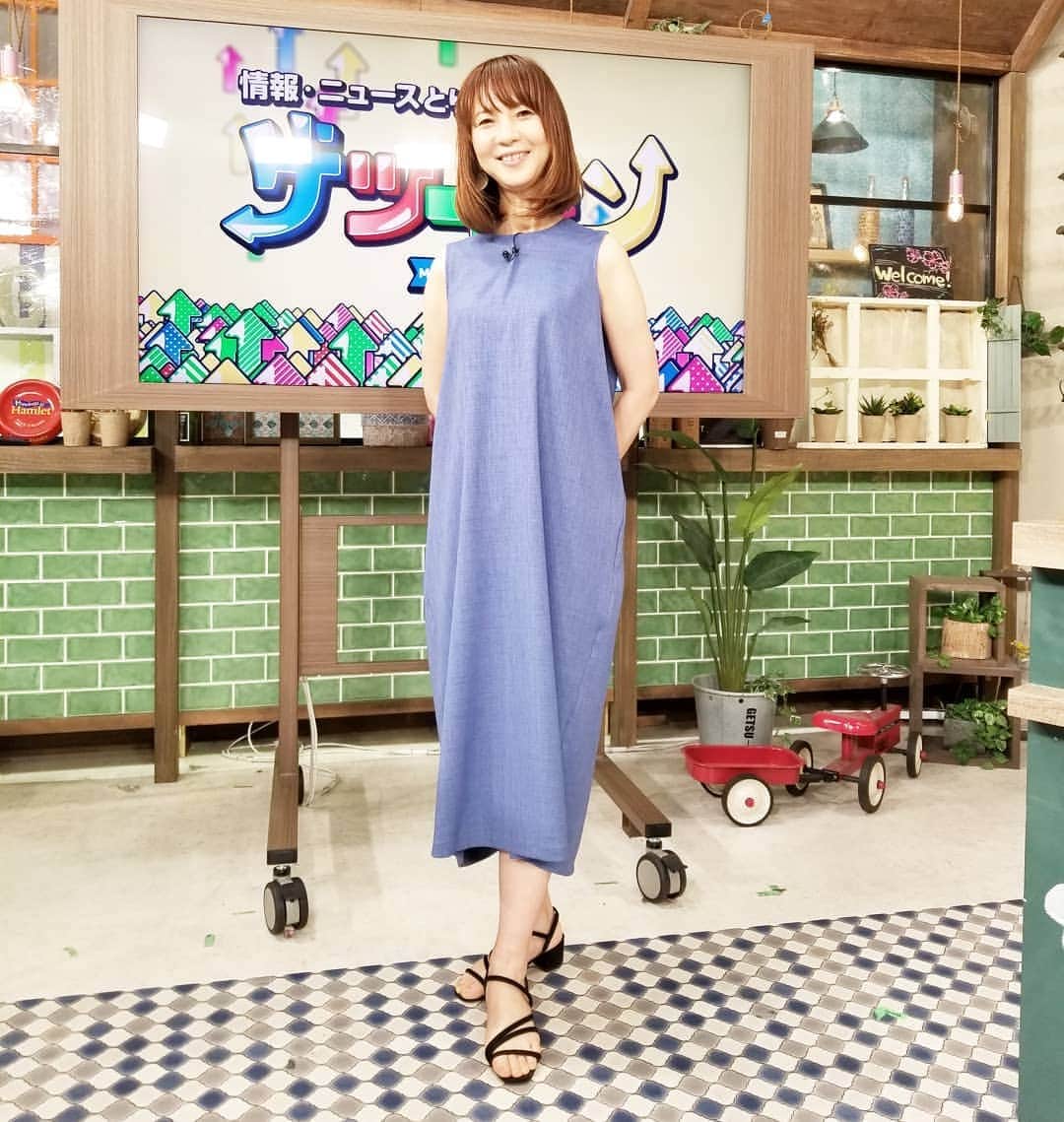 のインスタグラム：「こちらも久々‼️デルッソさんの衣装です✨#デルッソ #デルッソ衣装 #谷口キヨコ #きよぴー #大人ワンピース」