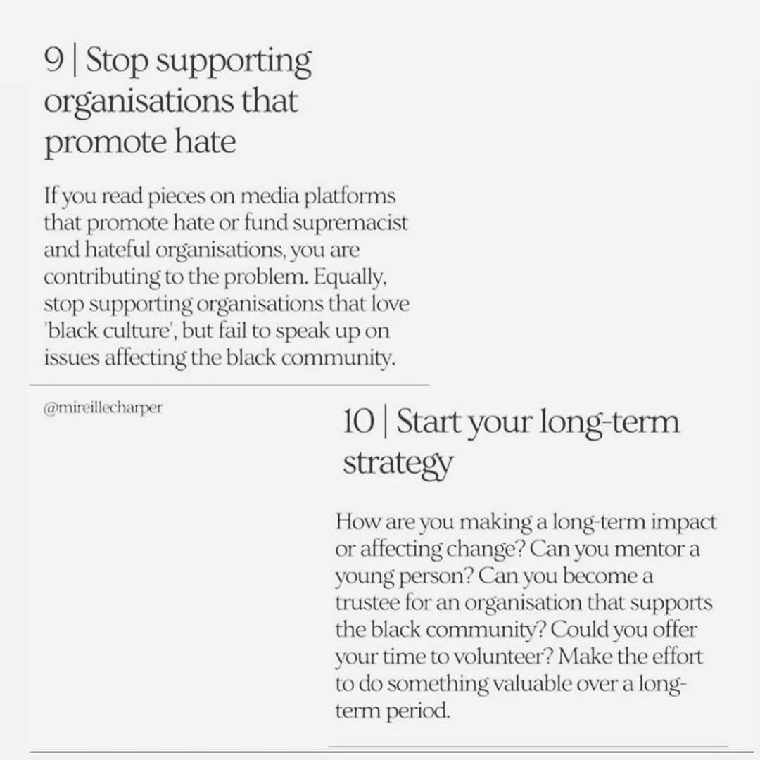 エリン フェザーストンさんのインスタグラム写真 - (エリン フェザーストンInstagram)「Thank you @mireillecharper for laying out these thoughtful steps on how to begin for those of us who want to show up for BIPOC but realize we still have much to learn. I’ll be sharing other inspiring, informative content and resources in my stories throughout the week and beyond #blackouttuesday #amplifymelanatedvoices」6月3日 13時44分 - erinfetherston