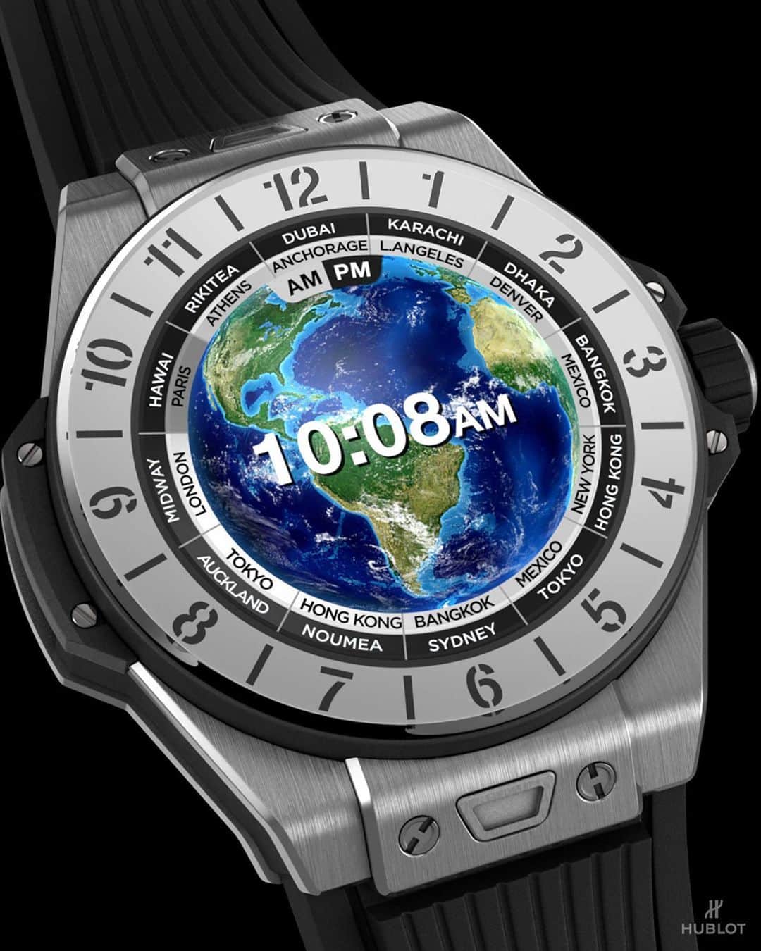 ウブロさんのインスタグラム写真 - (ウブロInstagram)「Discover our new #BigBangE! A connected watch equipped with the latest technology that adopts all the iconic Big Bang codes.  This watch will be sold online on our website. Stay tuned and discover more on hublot.com!」6月3日 16時44分 - hublot