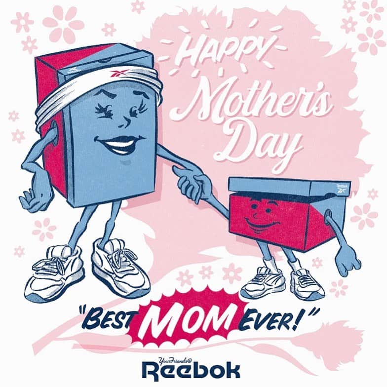 Reebokさんのインスタグラム写真 - (ReebokInstagram)「To all the Mother figures out there keeping us safe and supporting us from afar today, we ❤️ you! #mothersday」5月11日 1時03分 - reebok