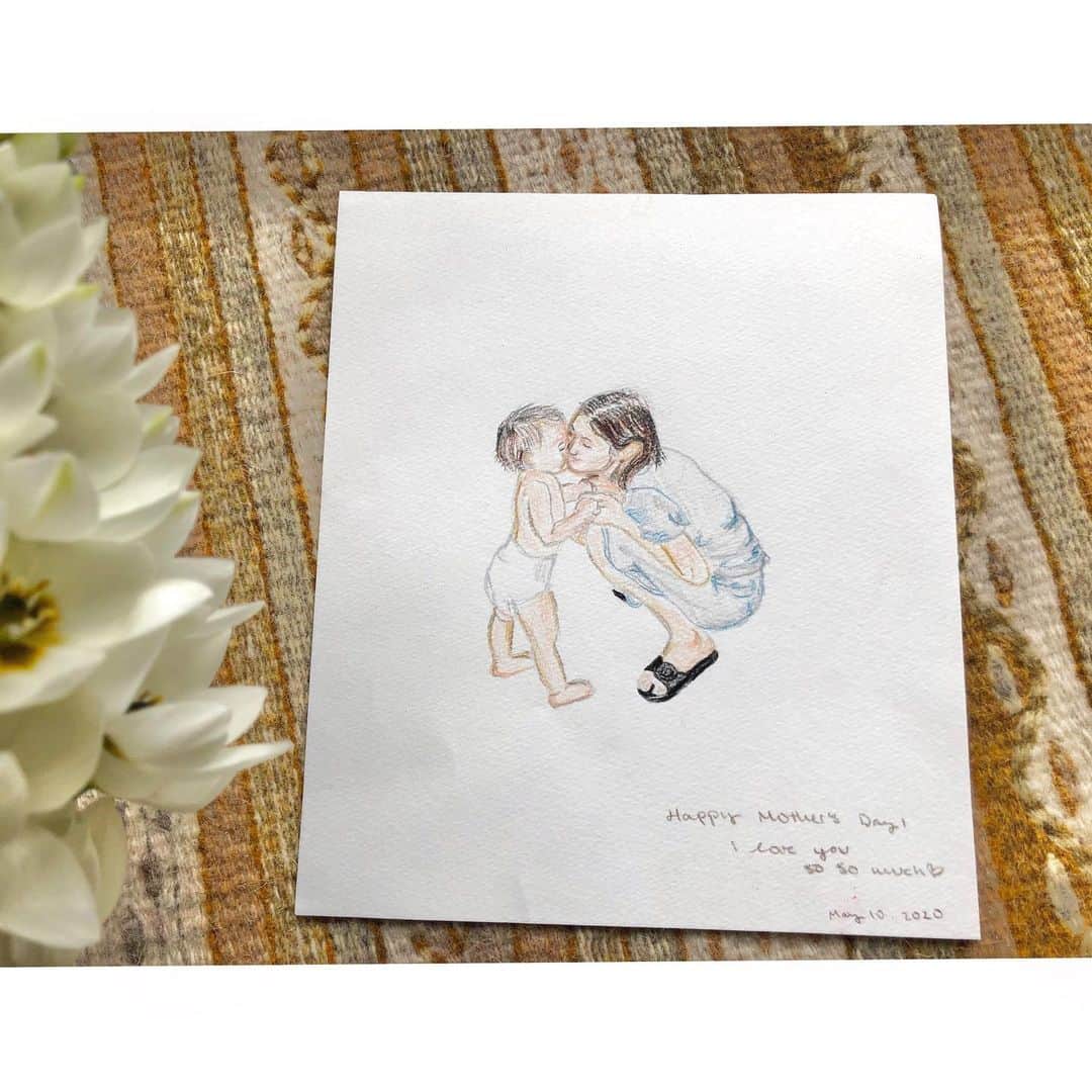 一色紗英さんのインスタグラム写真 - (一色紗英Instagram)「宙和からの贈りもの。 愛されることから、愛することへ、 そんな娘の成長を感じた母の日、 ありがとう。」5月10日 17時19分 - this_is_sae