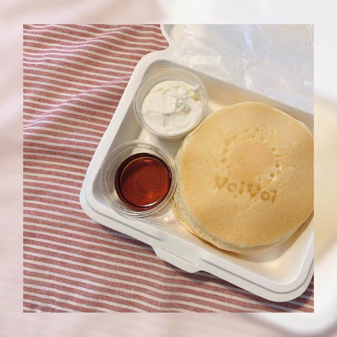 ericaさんのインスタグラム写真 - (ericaInstagram)「#voivoi﻿ ﻿ 大好きなvoivoiのパンケーキ🥞﻿ テイクアウト🥡やってたので買ったけど﻿ 店内で食べるふわふわがしっかり再現されていた〜♡﻿ ﻿ 絶対ホイップも追加で買うべし☁️」5月10日 18時31分 - dngnchan