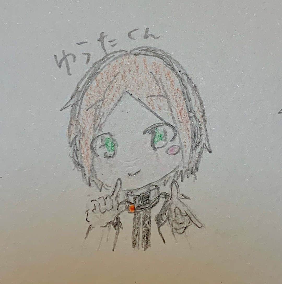 高岡薫のインスタグラム：「るんばの一日一絵、今日はあんさんぶるスターズ‼︎の葵ゆうたくん！！今まで史上1番上手く描けたゆうたくんだからぜひ見てほしい🥺もっと上手に描けるようになりたい〜！ #るんばの一日一絵 #あんさんぶるスターズ #あんスタ #葵ゆうた」