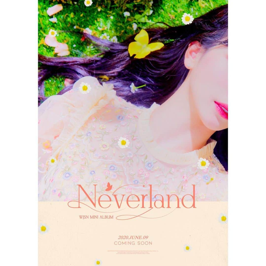 宇宙少女さんのインスタグラム写真 - (宇宙少女Instagram)「#우주소녀 MINI ALBUM #Neverland 🦋  2020.06.09 COMING SOON 💛  #COMEBACK #우주소녀_컴백 #네버랜드 #COMING_SOON  #우주스타그램 #WJSN」5月10日 20時00分 - wjsn_cosmic