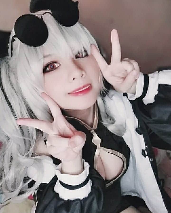 Haruka Ayaneのインスタグラム：「My red lens died, its time for a pair of new ones . . . . .  #arknights #arknightscosplay #cosplay #cosplayer #cosplayfun #animecosplay #instacosplay #instamood #makeupoftheday #cosplaymakeup #anime #panda #cosplayworld #cosplaygirl #followcosplay」