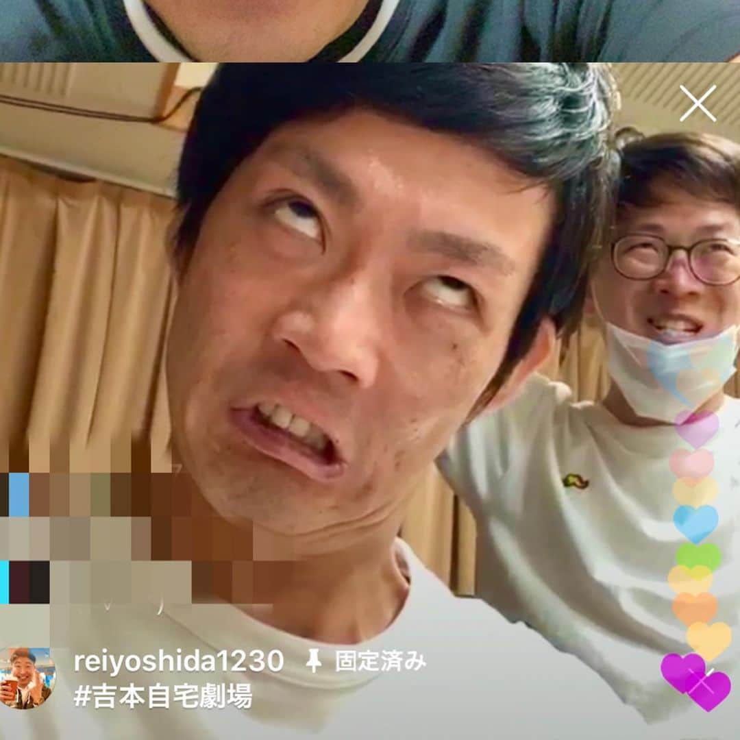 レイチェルのインスタグラム：「昨夜のインスタLIVEも、  遅くまでお付き合い、  いや、  ほんっとーに遅くまでお付き合い（笑）  心からありがとうございました！  そして、最終的にやった、  皆さんの好きなアーティストさんを教えてもらって、その曲をかけるって企画で、シャ乱Qさんの『上京物語』を聞いてフツーに泣いてしまってすみませんでした！笑  いい曲過ぎて我慢出来ませんでした！  そしてそして、昨日も遊びに来て下さったゲストの皆様も本当にありがとうございました！  またまたラジオ終わりにそのまま来てくれたネイビーズアフロの２人から始まり、  浅香あき恵姉さん〜BESくん〜マルセイユ・別府くん〜スクショするのを忘れてしまいましたが、ベロベロでDJやってた時に来て下さったタケオさん！  皆様のおかげで、昨夜も最高なサタデーナイトでした！  とゆーことで、また来週のサタデーナイトも一緒にたぁのぉしぃーーーくKPしちゃいましょっ！  とぉ〜か言っちゃってぇーーー！！！！！ 😆😆😆😆💨💨💨💨✨✨✨✨🎶🎶🎶🎶🎶 #吉本自宅劇場 #吉本新喜劇 #レイチェル #インスタLIVE #みんなで一緒に #ステイホーム #企画 #サタデーナイトはみんなでKP #とか言っちゃって #😋✨✨✨」