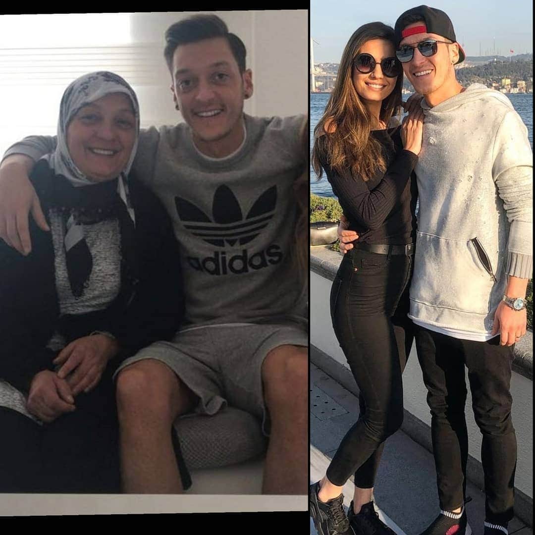 メスト・エジルのインスタグラム：「Happy Mother's Day to the two most important women in my life. 🌍❤️ anneler günü kutlu olsun 🤲🏼❤️ #thankYouForEverything #family」