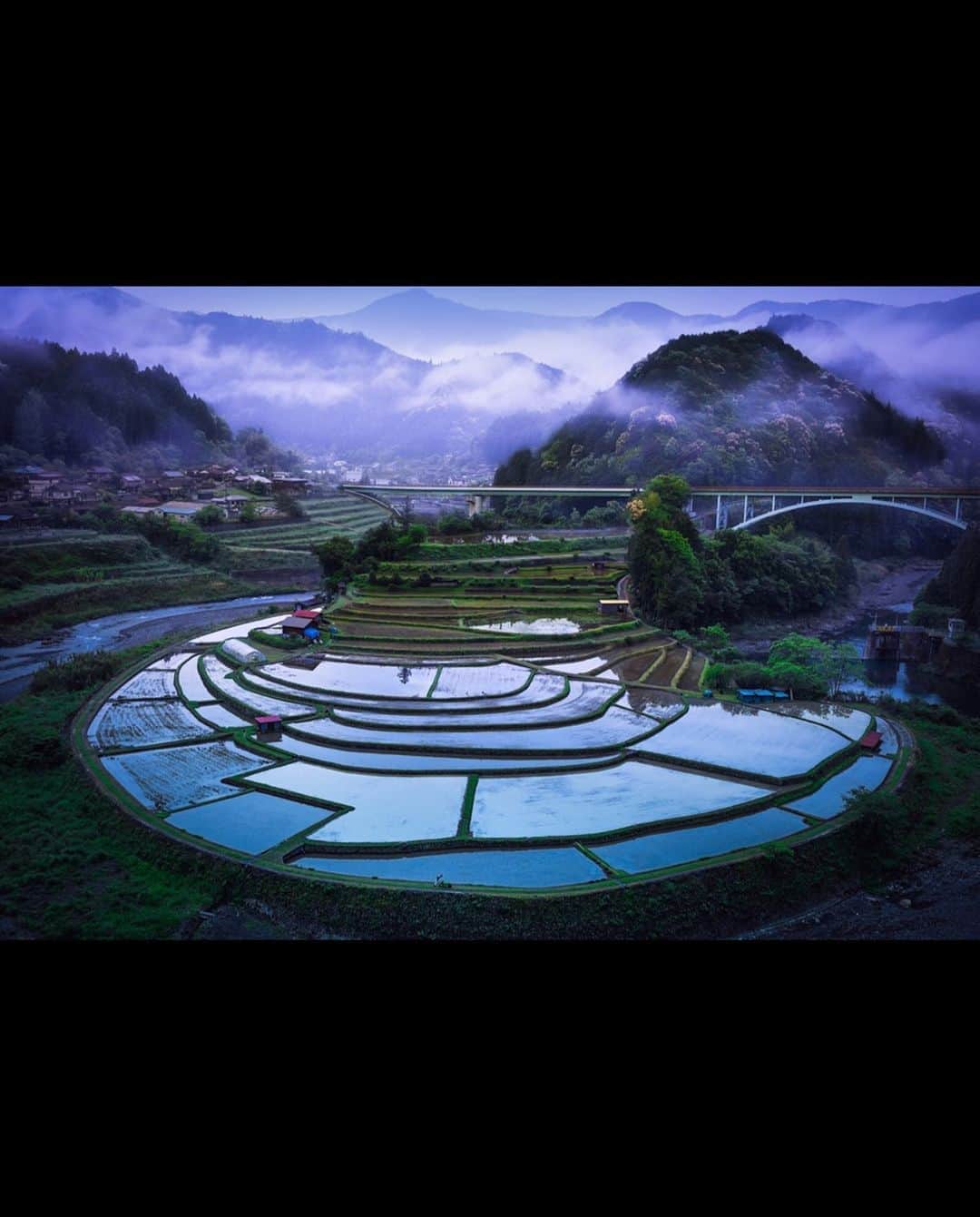 kyoko_zzzさんのインスタグラム写真 - (kyoko_zzzInstagram)「Rice planting island  いつかの #あらぎ島 #landscapephotography #tv_foggy #visitjapanjp」5月10日 21時01分 - kyoko_zzz