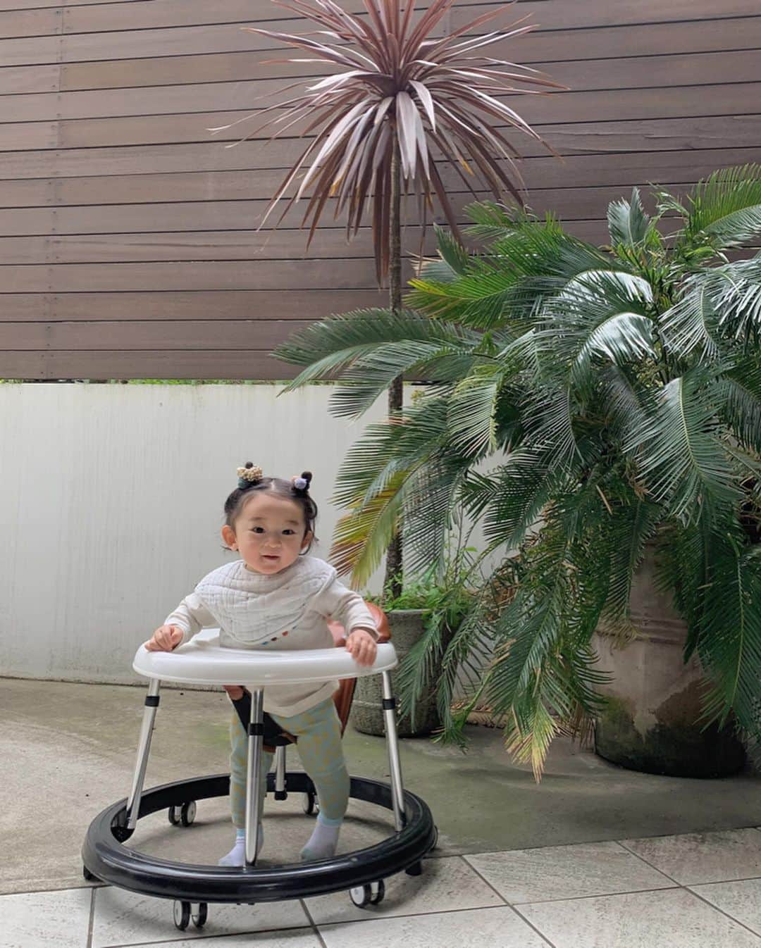 nanako itoさんのインスタグラム写真 - (nanako itoInstagram)「最近のお気に入りの遊び。 . 歩行器👶🏻」5月10日 22時16分 - nanakoro