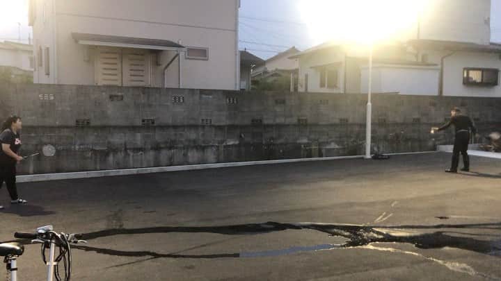 のインスタグラム：「なんのスポーツも全力でやります🤭白熱した戦いでした🤣いい運動でした🤩  #バトミントン #白熱した戦い #鈴木麻綾 #なんでも全力」