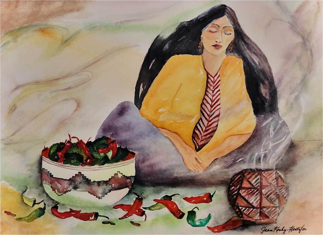 リザ・コッシーのインスタグラム：「my mother is an artist, and i... her work of art. or as she says, "a piece of work.” but here's another of hers • PICTURED: "a strong Native American woman taking a moment to meditate during her work." NOT PICTURED: the three strong daughters she also made. big fan of your work, mom. i can't wait to become a masterpiece of a mother like you.」